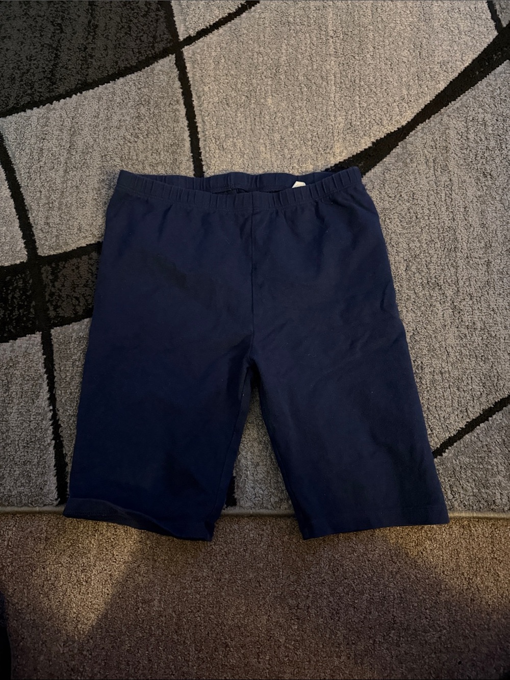 Kids Navy Athletic Stretch Shorts